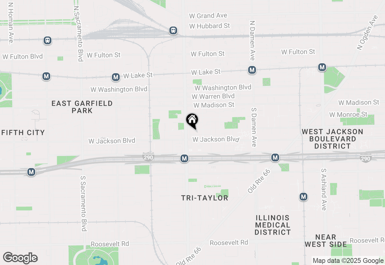 Map of 2341 W Adams Street #3W, Chicago, IL 60612