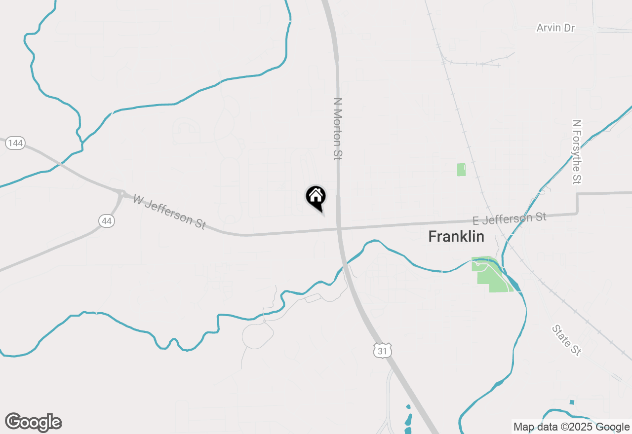 Map of 70 Fairground Street, Franklin, IN 46131