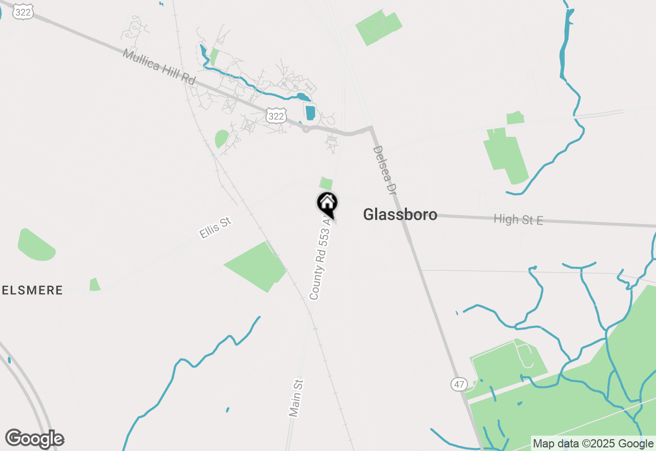 Map of 104 S Main Street, Glassboro, NJ 08028