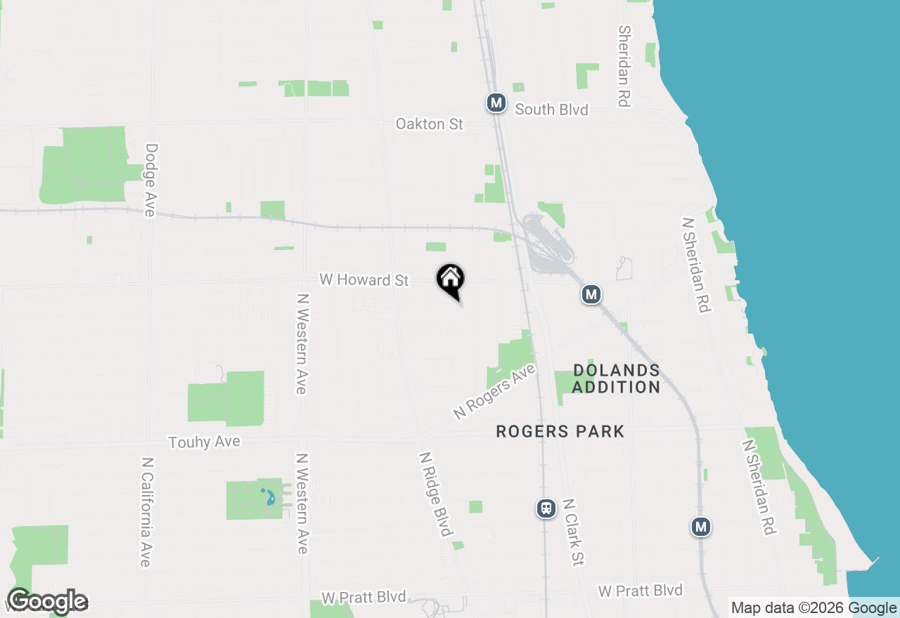 Map of 2018 W Birchwood Avenue, Chicago, IL 60645