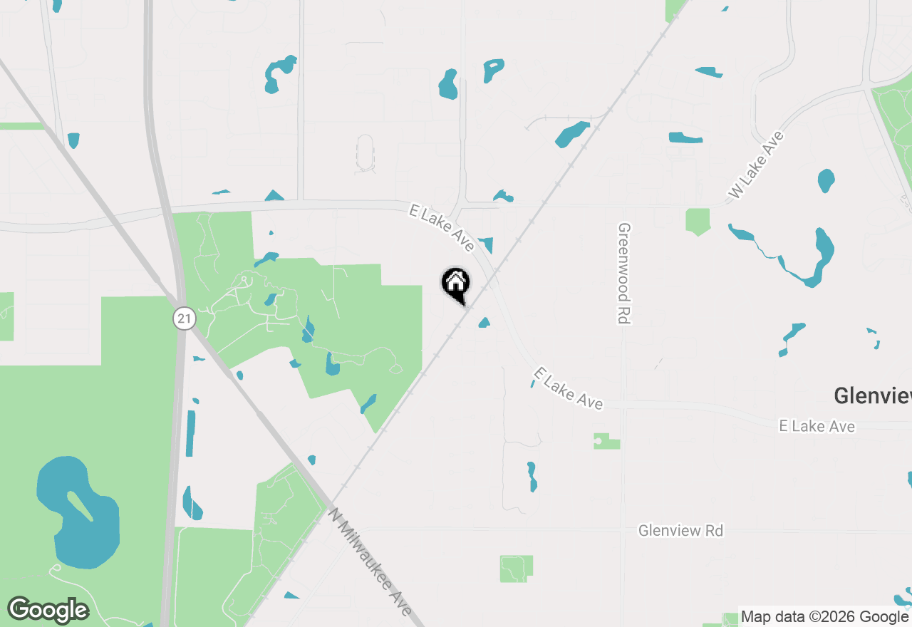Map of 1504 Pfingsten Road, Glenview, IL 60025