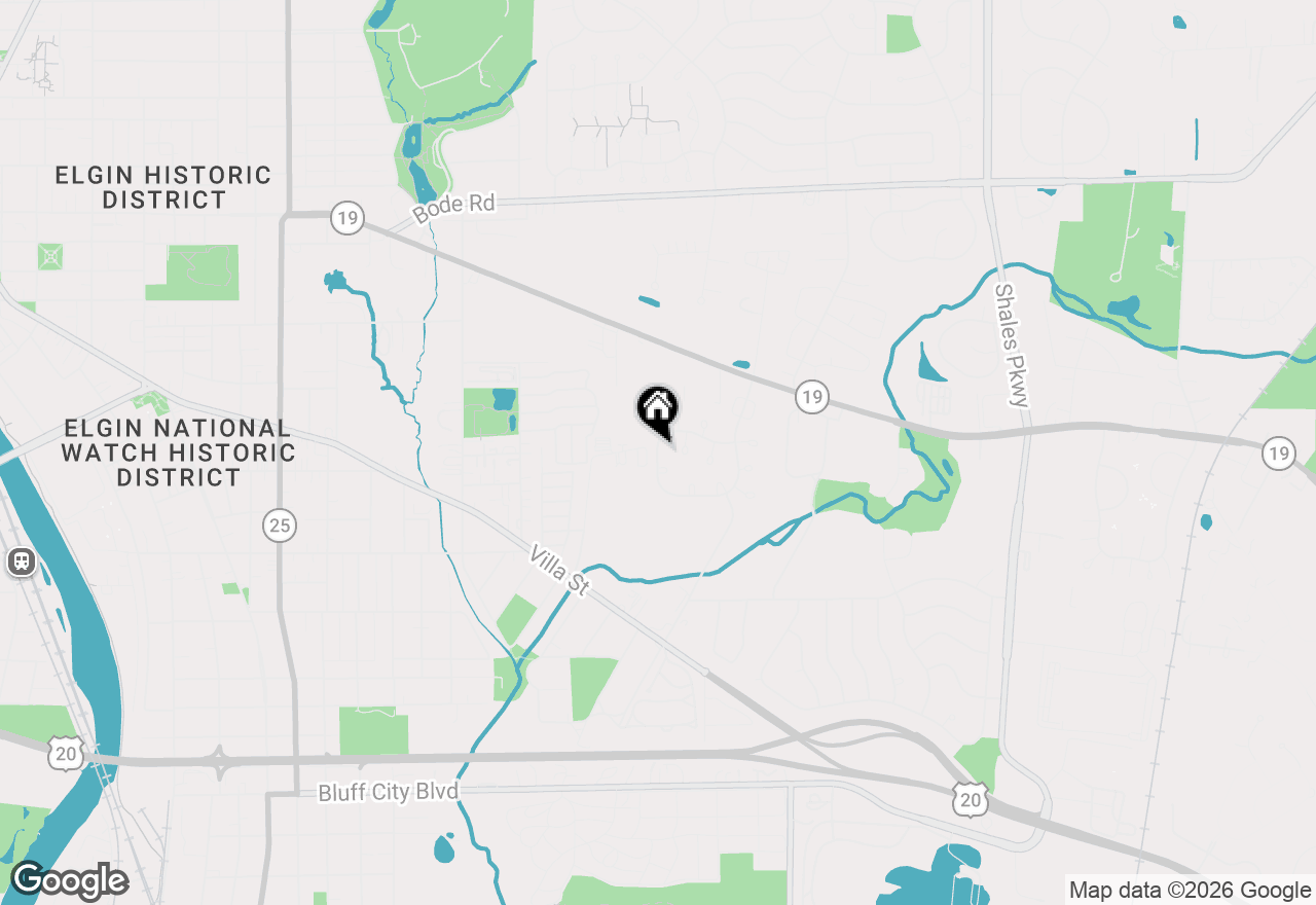 Map of 402 Woodview Circle #D, Elgin, IL 60120