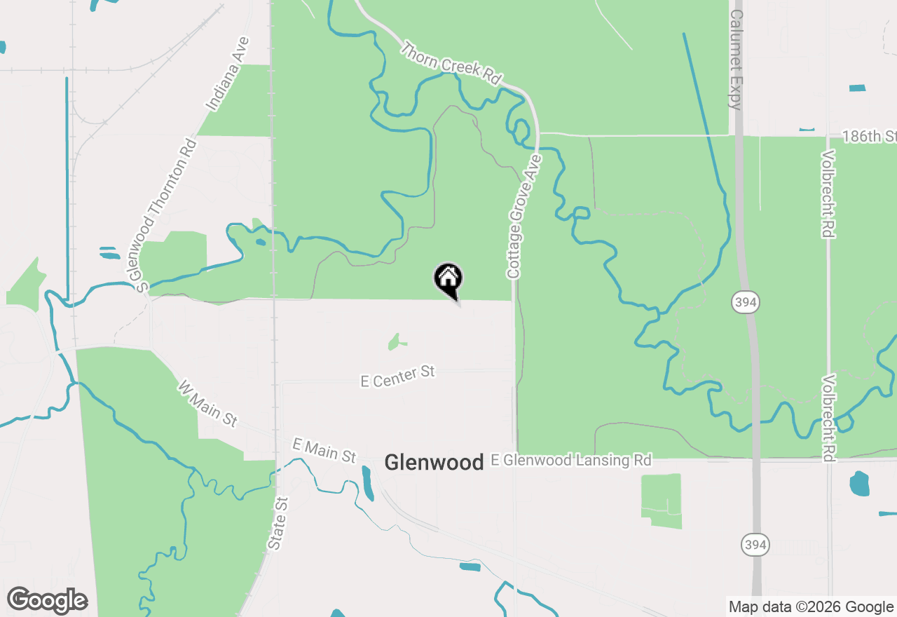 Map of 419 E Maple Drive, Glenwood, IL 60425