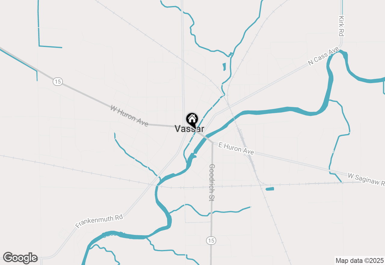 Map of 134 E Huron Avenue, Vassar, MI 48768