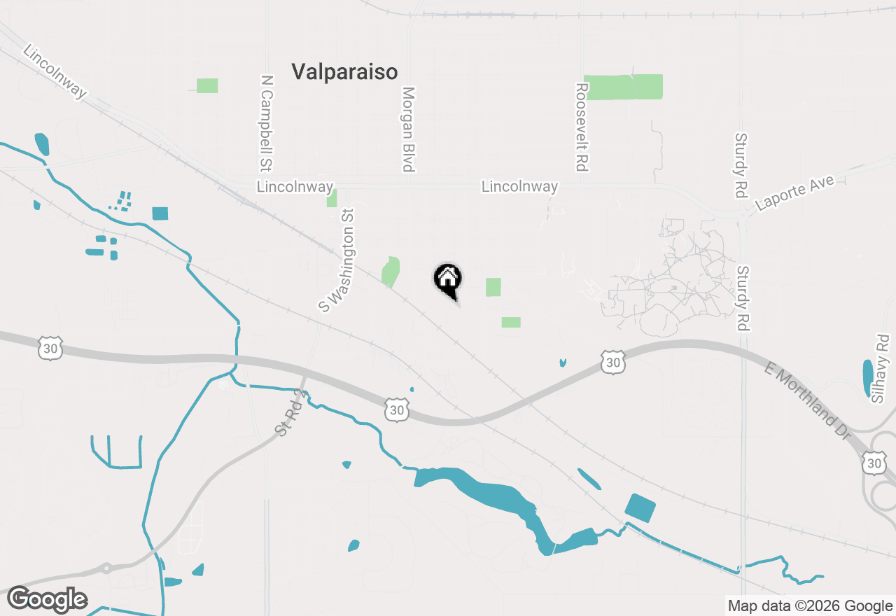 Map of 555 S Locust Street #2, Valparaiso, IN 46383