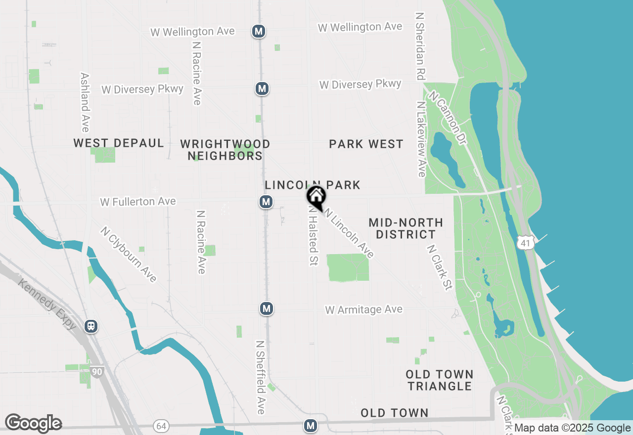 Map of 2317 N Halsted Street #3R, Chicago, IL 60614