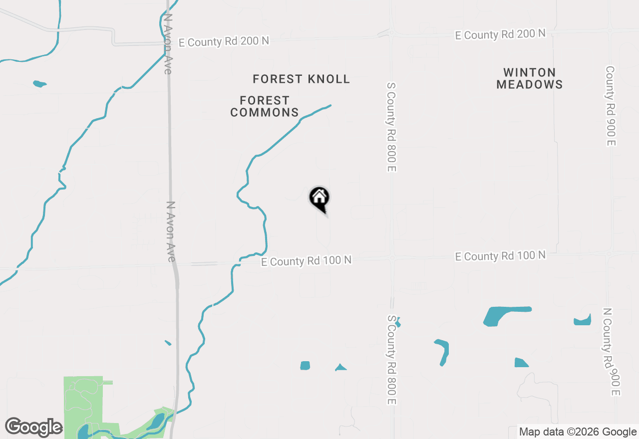 Map of 1187 Forest Commons Drive, Avon, IN 46123