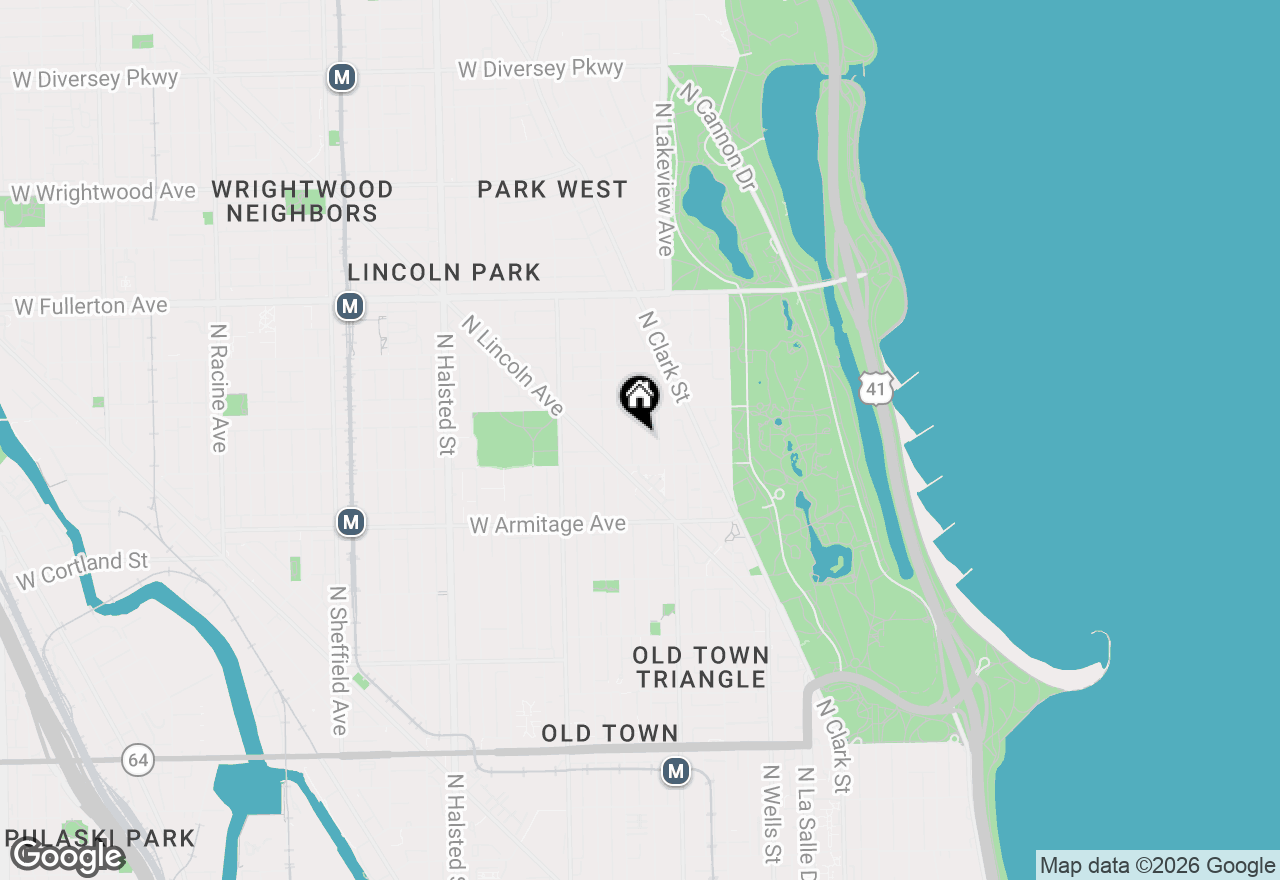 Map of 2124 N Hudson Avenue #303, Chicago, IL 60614