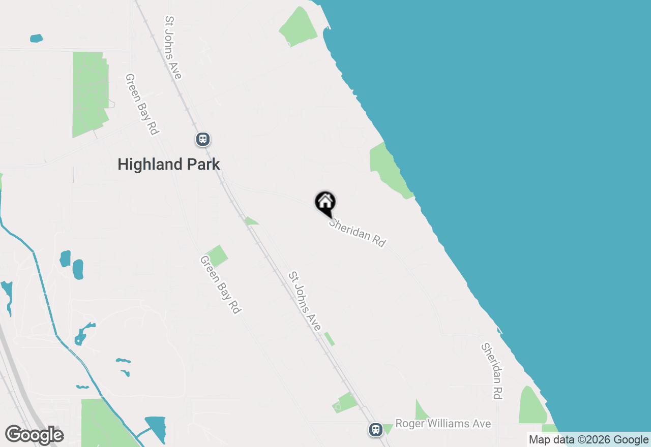 Map of 1420 Sheridan Road, Highland Park, IL 60035