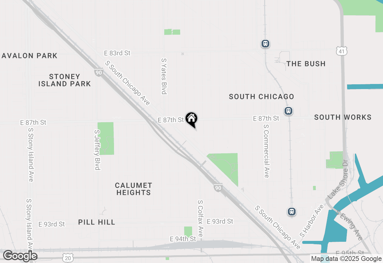 Map of 8743 S Kingston Avenue, Chicago, IL 60617