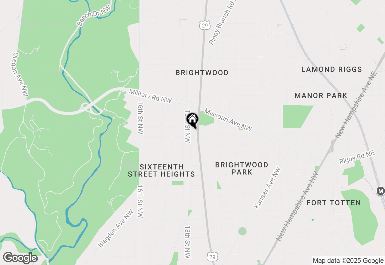 Map of 1208 Madison Street Nw, Washington, DC 20011