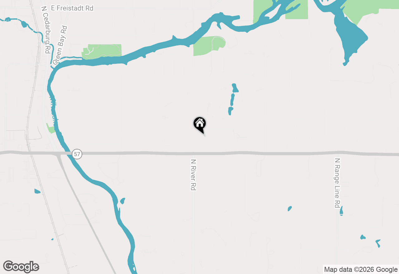 Map of 11260 N River Rd, Mequon, WI 53092