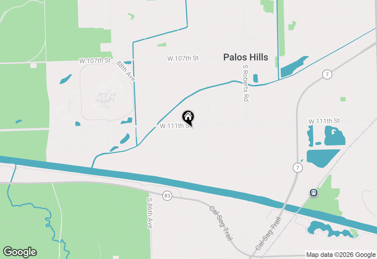Map of 11101 S 84th Avenue #3A, Palos Hills, IL 60465
