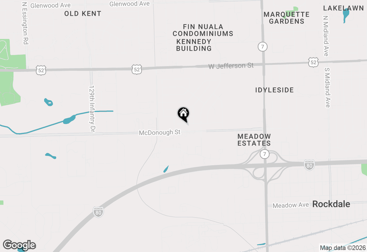 Map of 2212 W Capri Avenue, Joliet, IL 60436