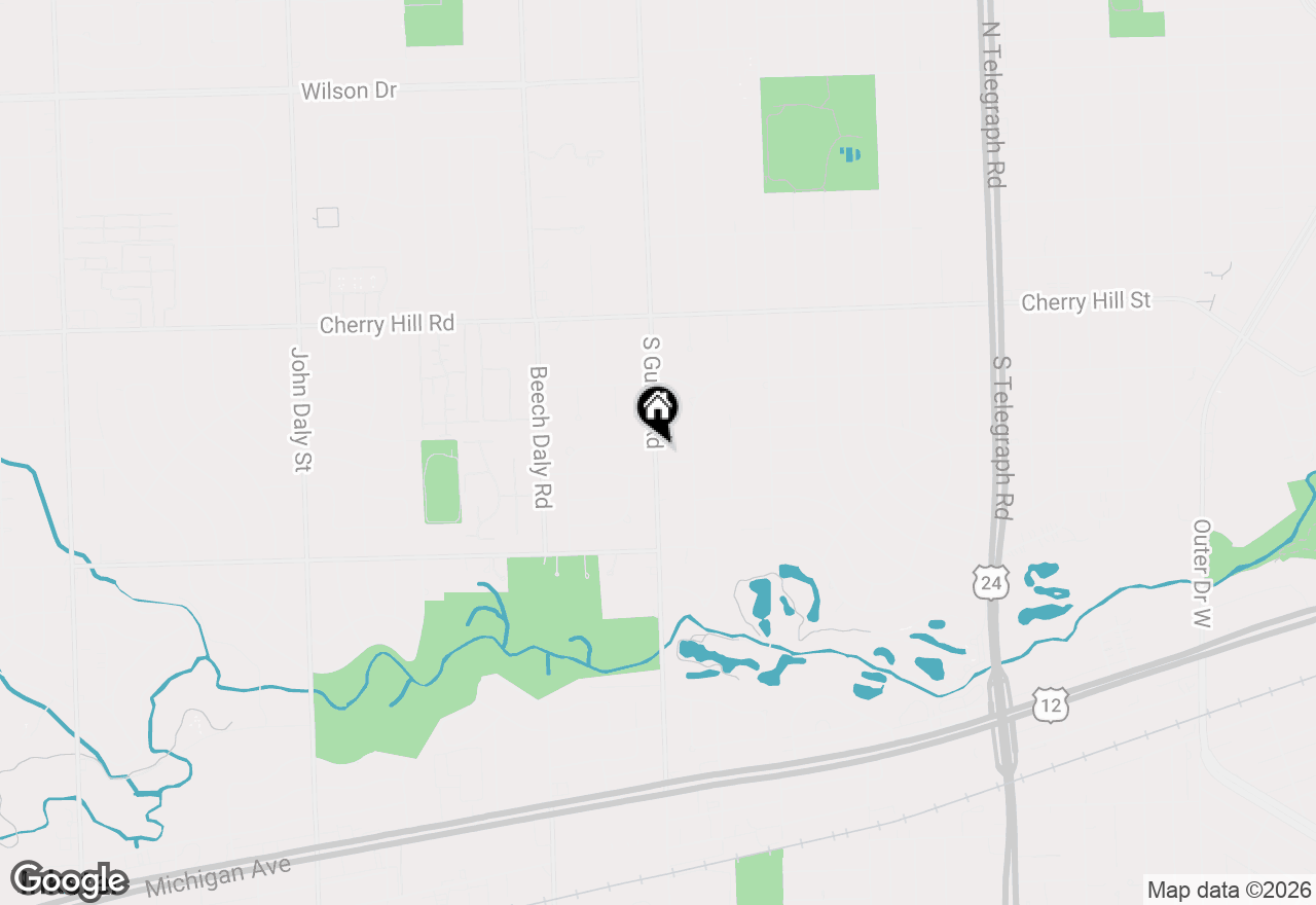 Map of 511 S Gulley Road, Dearborn, MI 48124