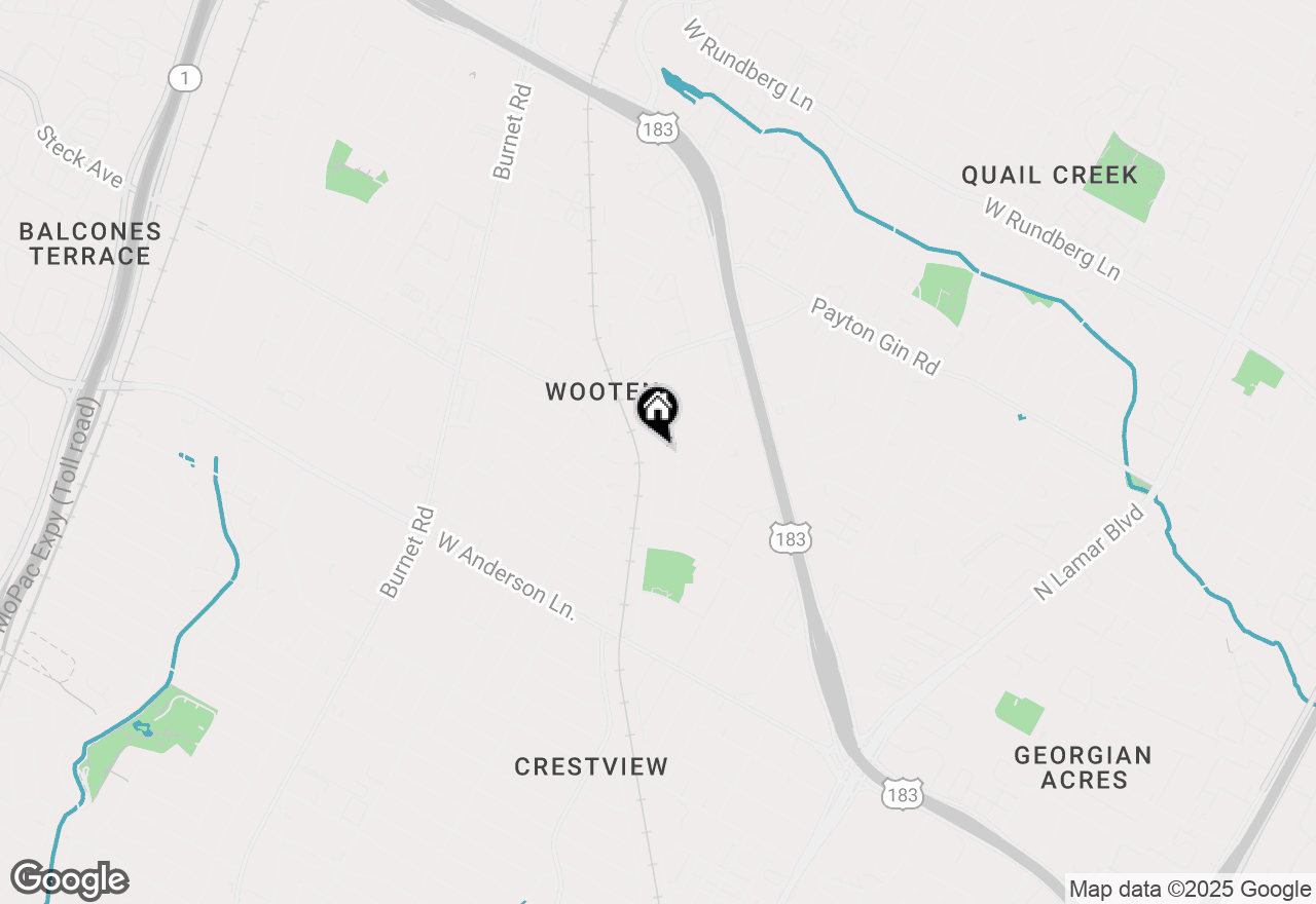 Map of 8309 Burrell Dr, Austin, TX 78757