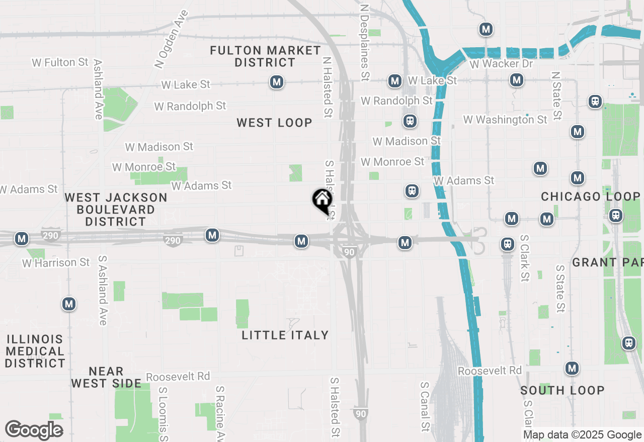 Map of 812 W Van Buren Street #2H, Chicago, IL 60607