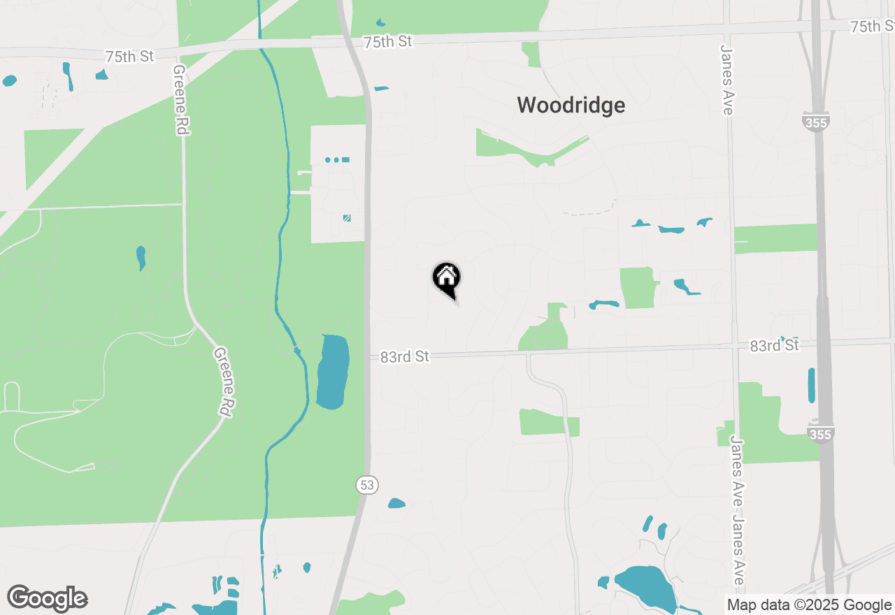Map of 3117 Shelley Court, Woodridge, IL 60517