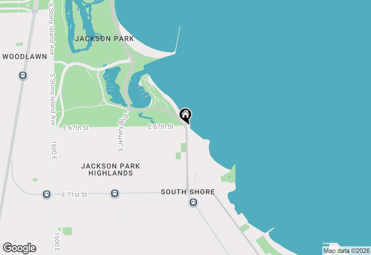 Map of 5490 S South Shore Drive #8S, Chicago, IL 60615