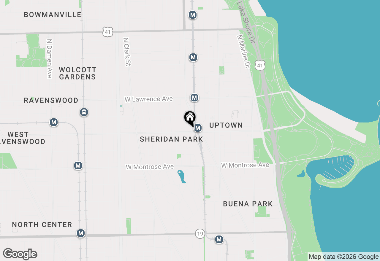 Map of 1136 W Wilson Avenue #212, Chicago, IL 60640