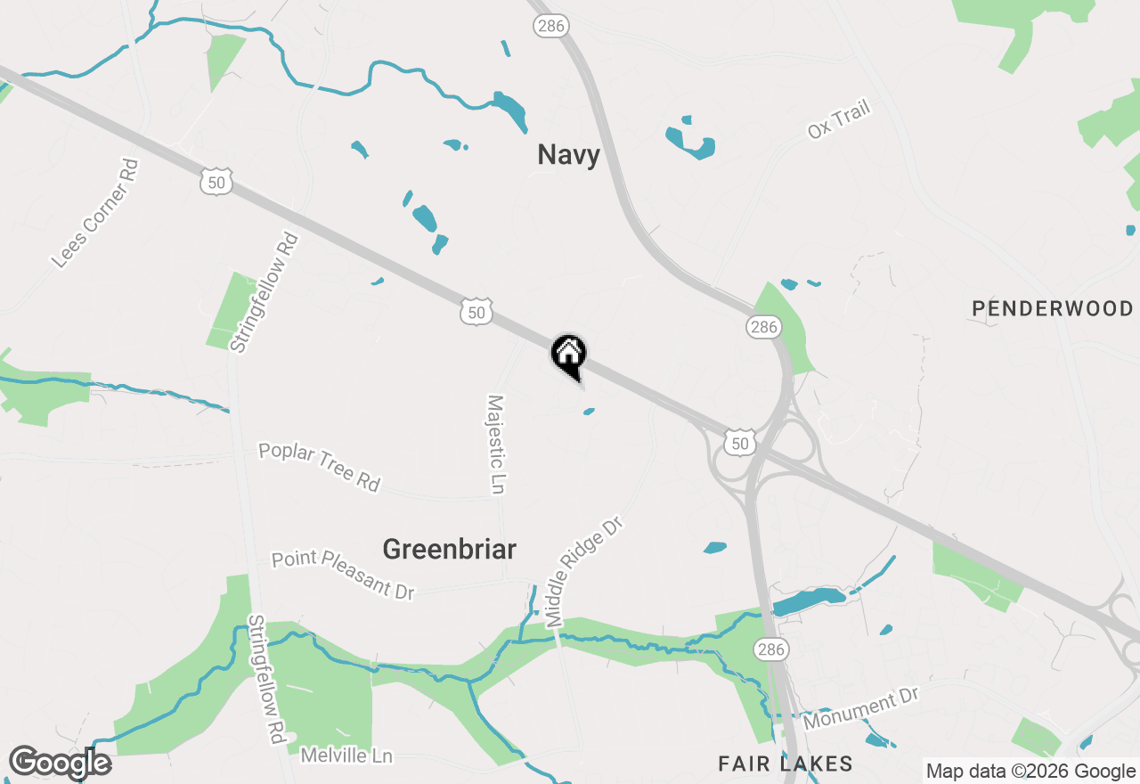 Map of 12893 Grays Pointe Road #12893A, Fairfax, VA 22033