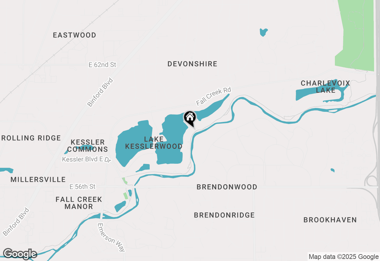 Map of 5786 E Fall Creek Pkwy N Drive, Indianapolis, IN 46226