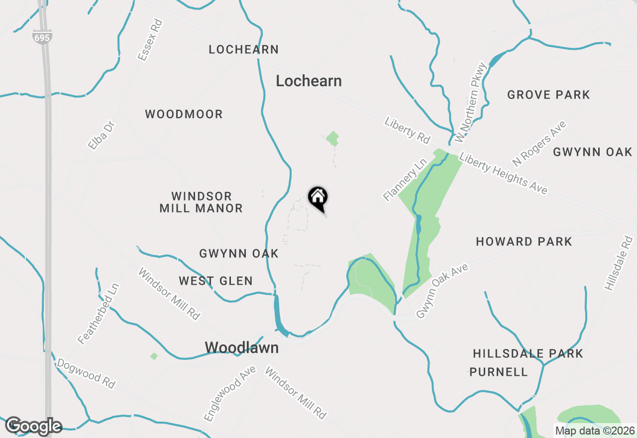 Map of 3221 Kelox Road, Baltimore, MD 21207