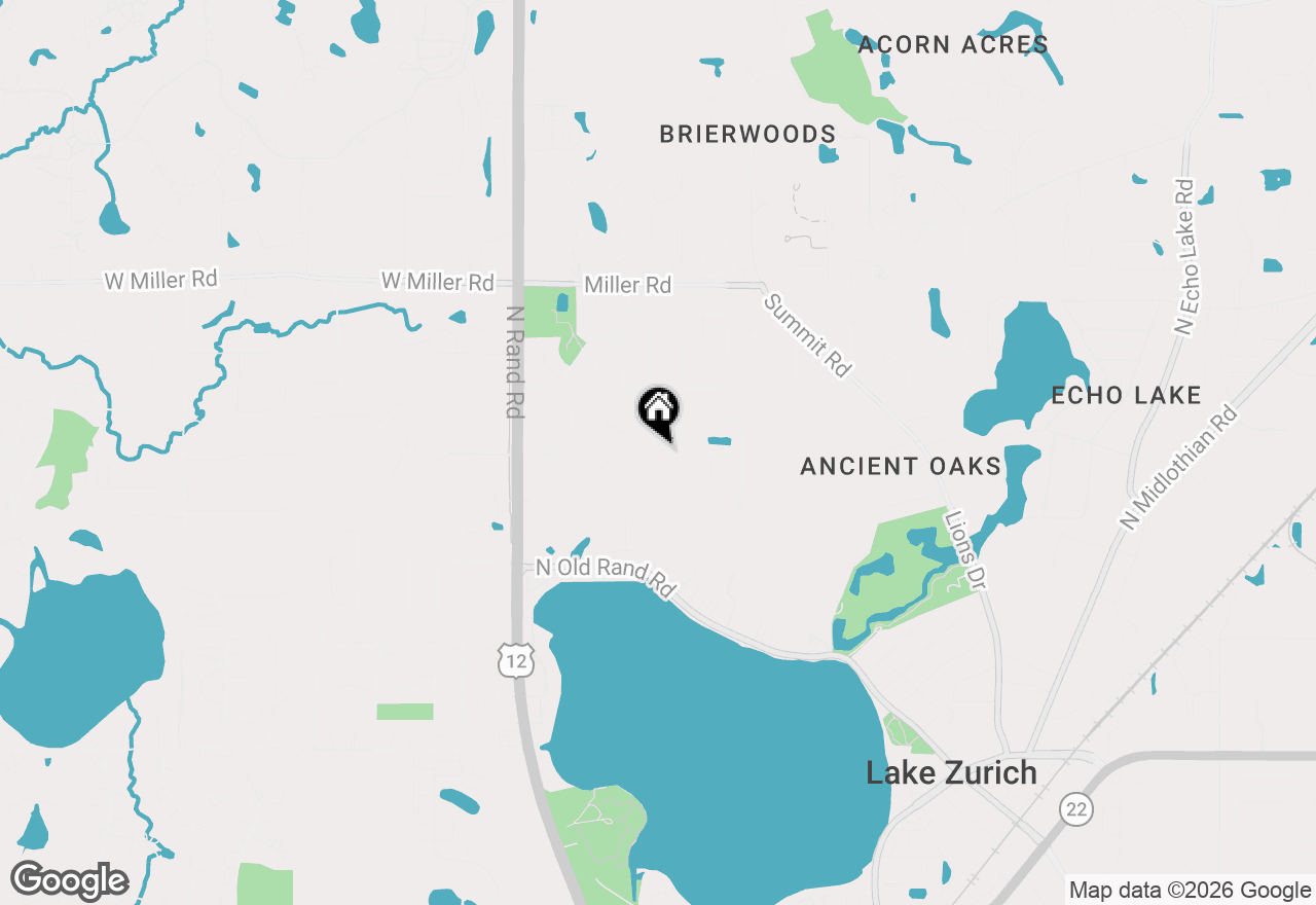 Map of 9 Johnathan Road, Lake Zurich, IL 60047