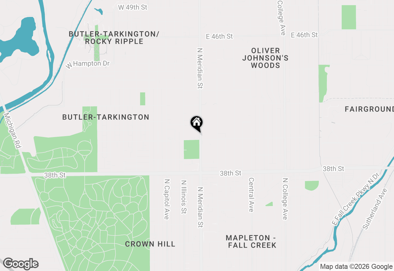 Map of 4000 N Meridian Street #14D, Indianapolis, IN 46208