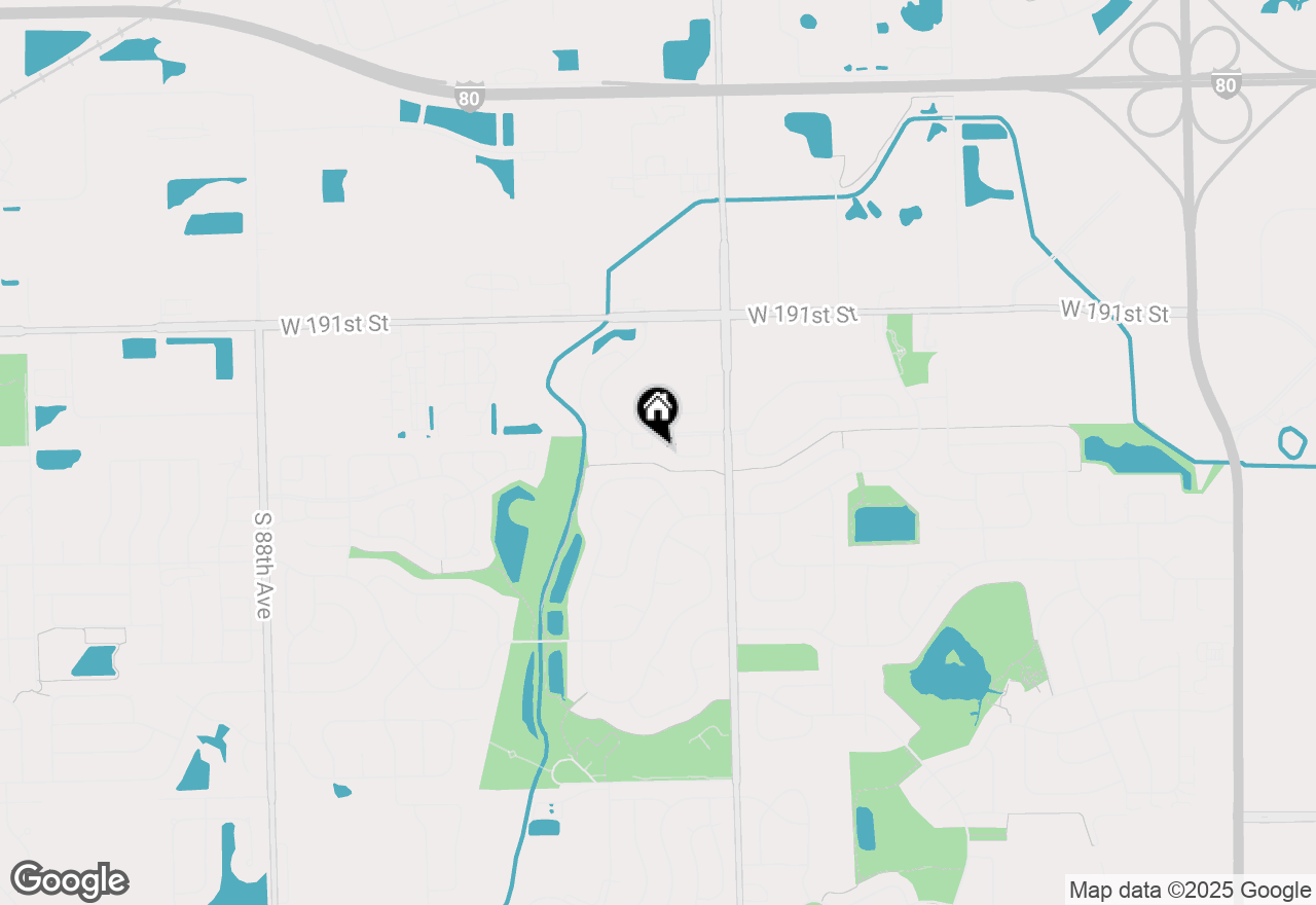Map of (Address confidential), Tinley Park, Illinois 60487
