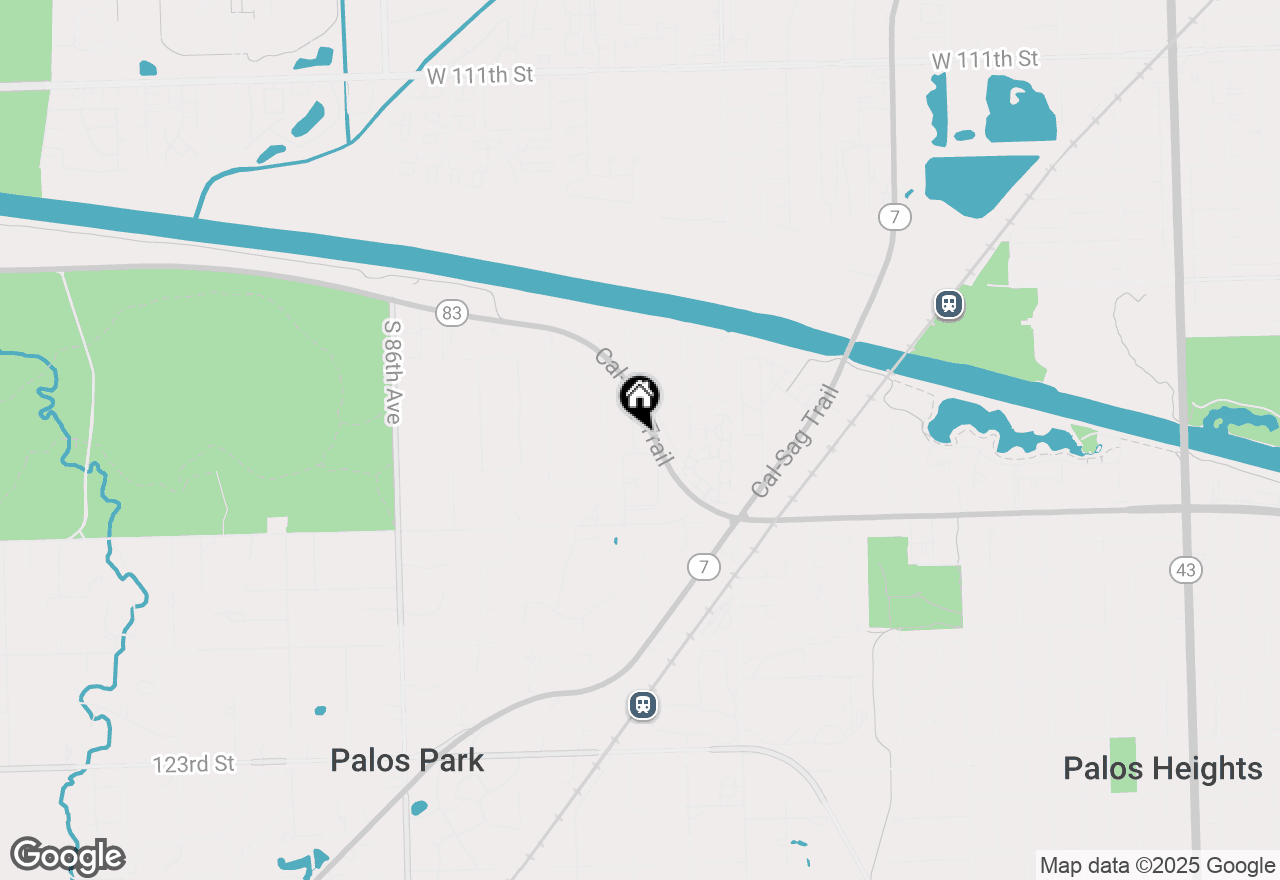 Map of 11731 S Brookside Drive, Palos Park, IL 60464