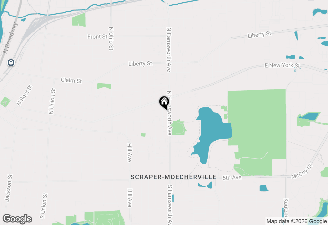 Map of 123 N Calhoun Street, Aurora, IL 60505
