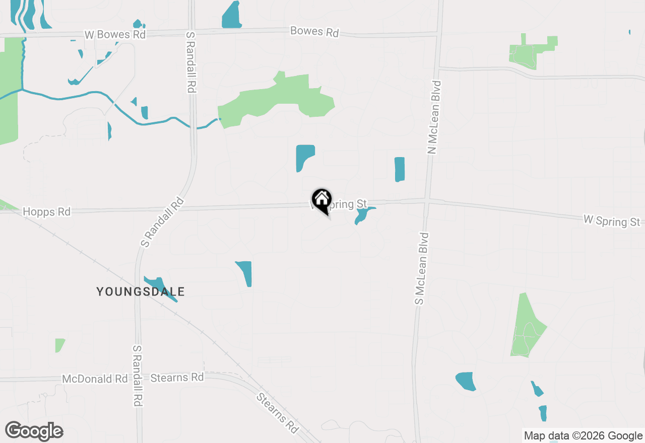 Map of 1483 N Pembroke Drive, South Elgin, IL 60177