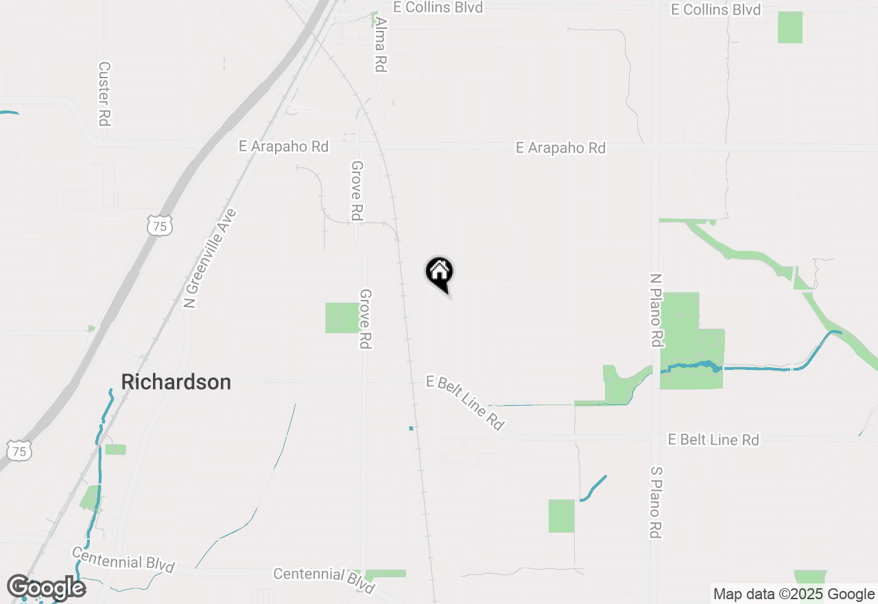 Map of 309 Island Drive, Richardson, TX 75081