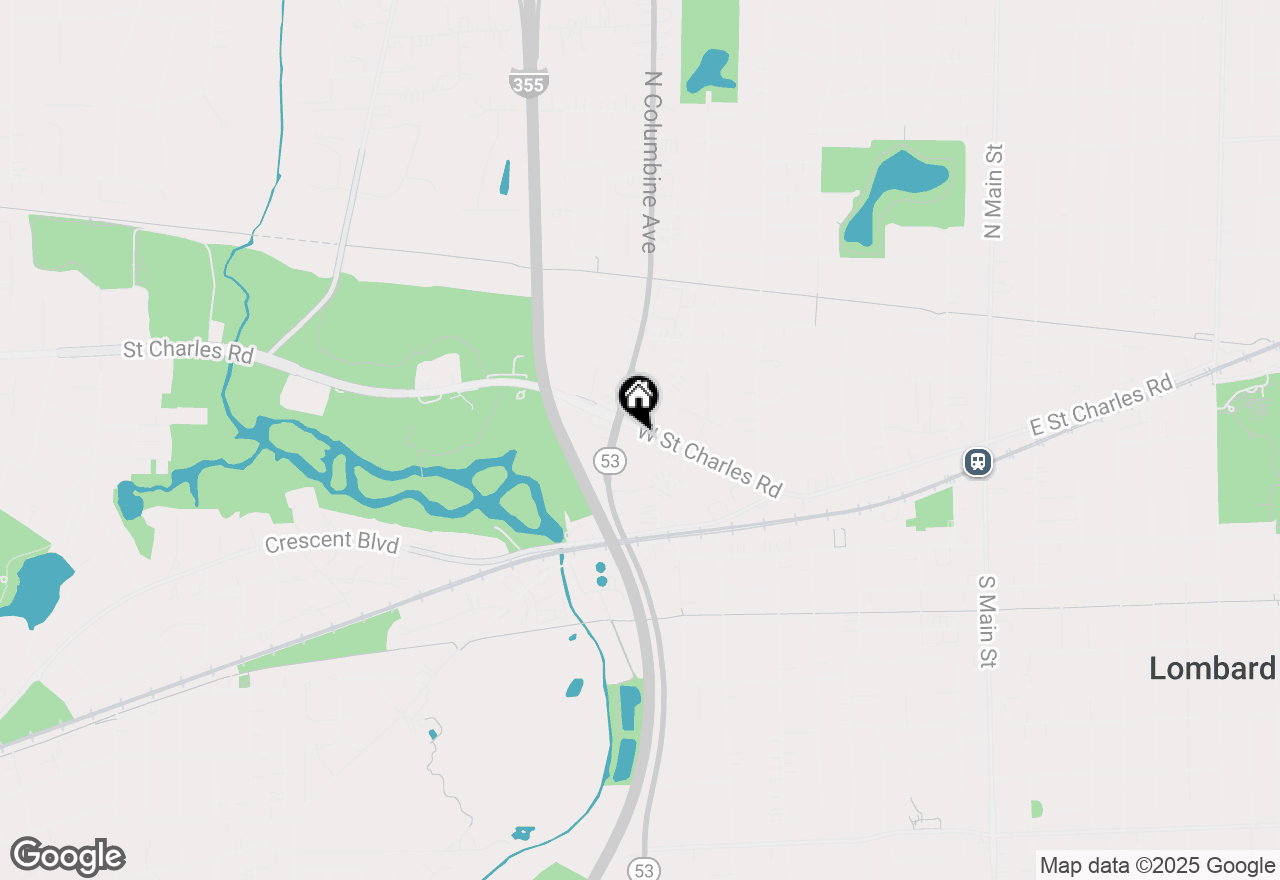 Map of 555 W Saint Charles Road, Lombard, IL 60148