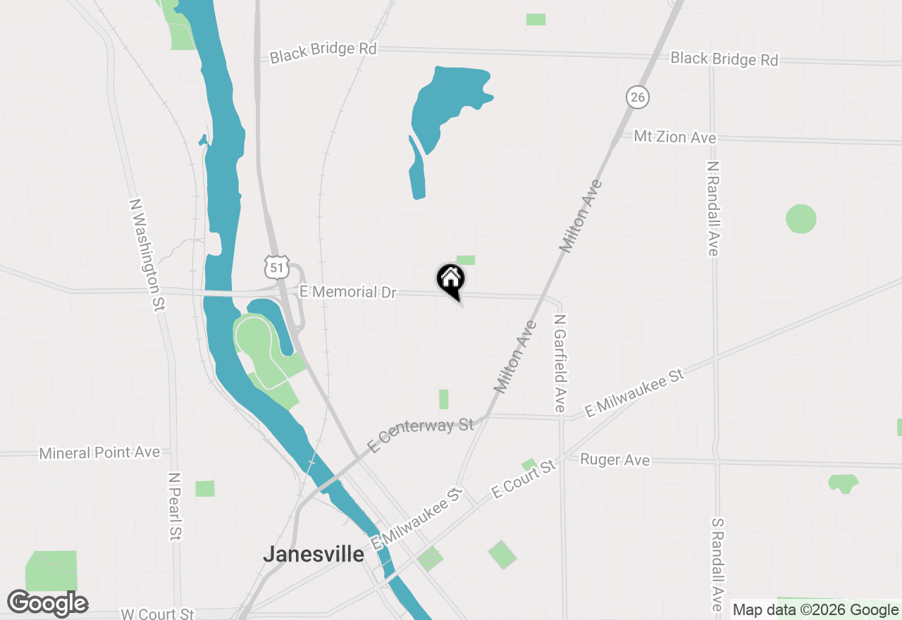 Map of 733 Eisenhower Avenue, Janesville, WI 53545