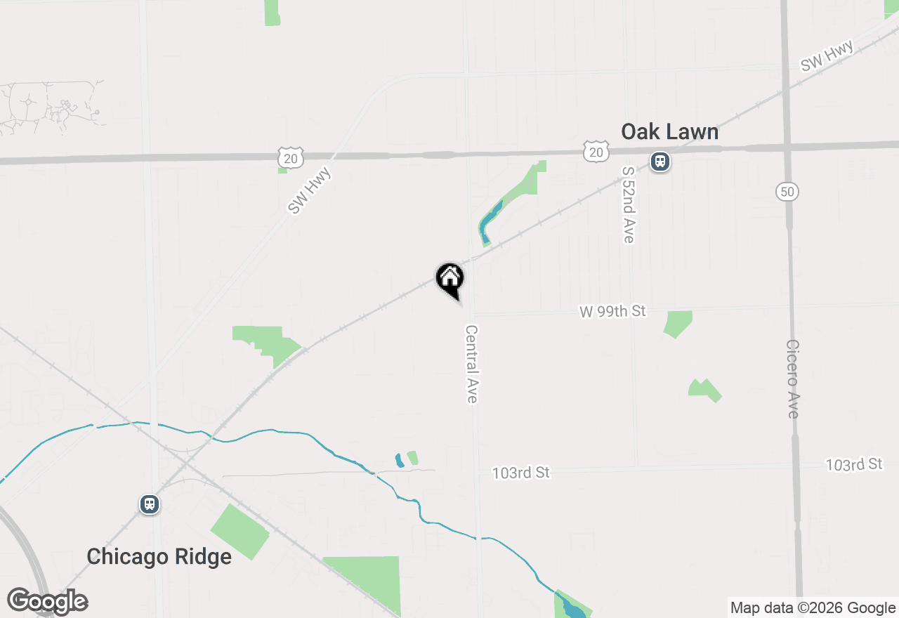 Map of 5620 W 99th Street, Oak Lawn, IL 60453