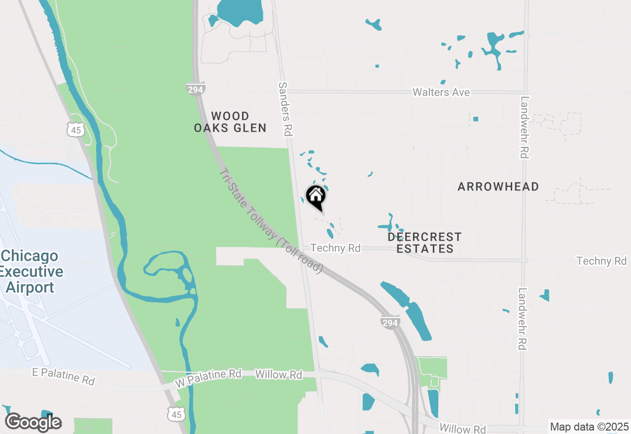 Map of 1845 Mission Hills Lane, Northbrook, IL 60062