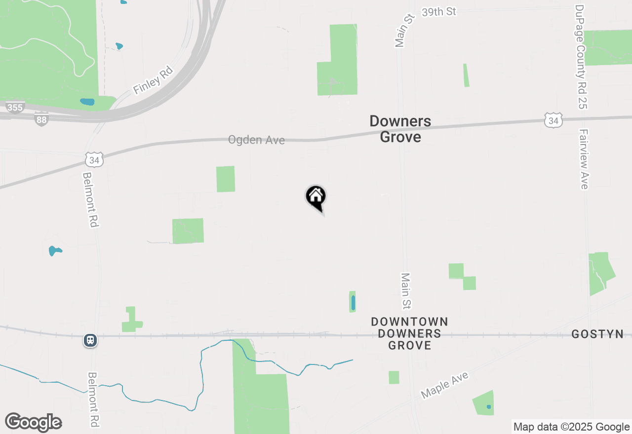 Map of 4603 Oakwood Avenue, Downers Grove, IL 60515