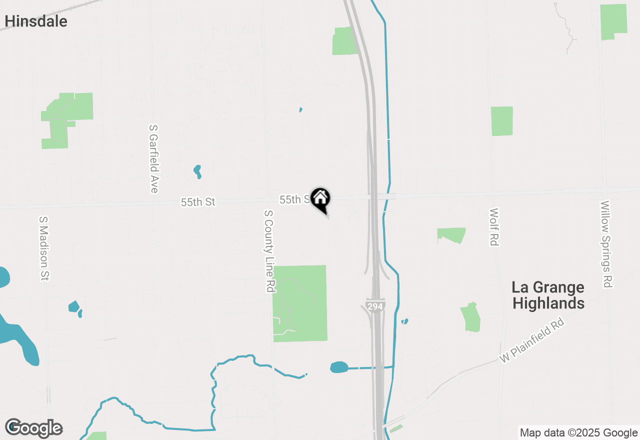 Map of 1032 Laurie Lane, Burr Ridge, IL 60527