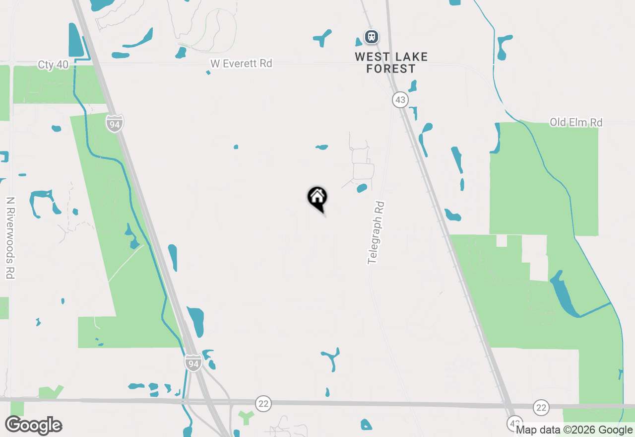 Map of 1541 Heritage Court, Lake Forest, IL 60045