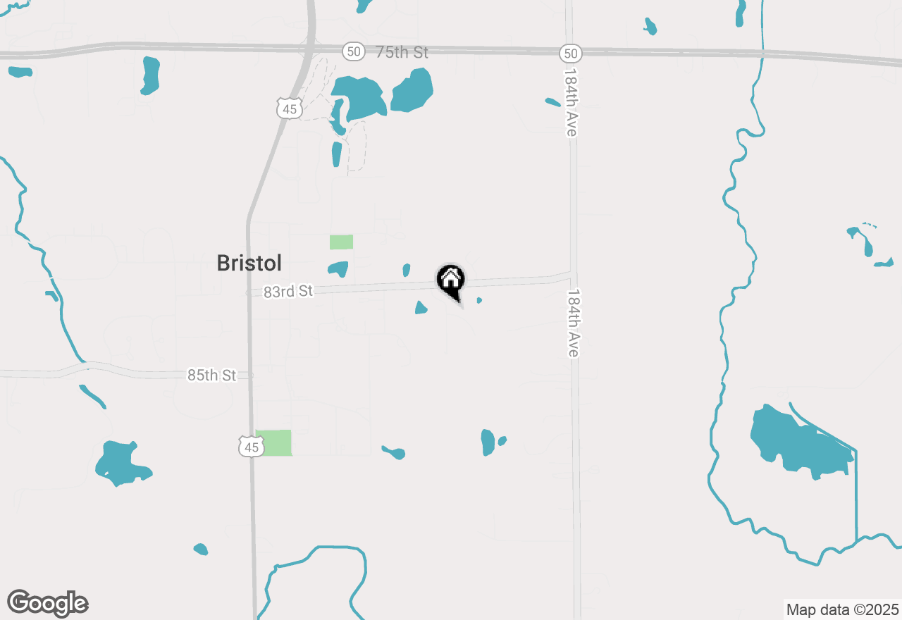 Map of 18938 83 Pl, Bristol, WI 53104