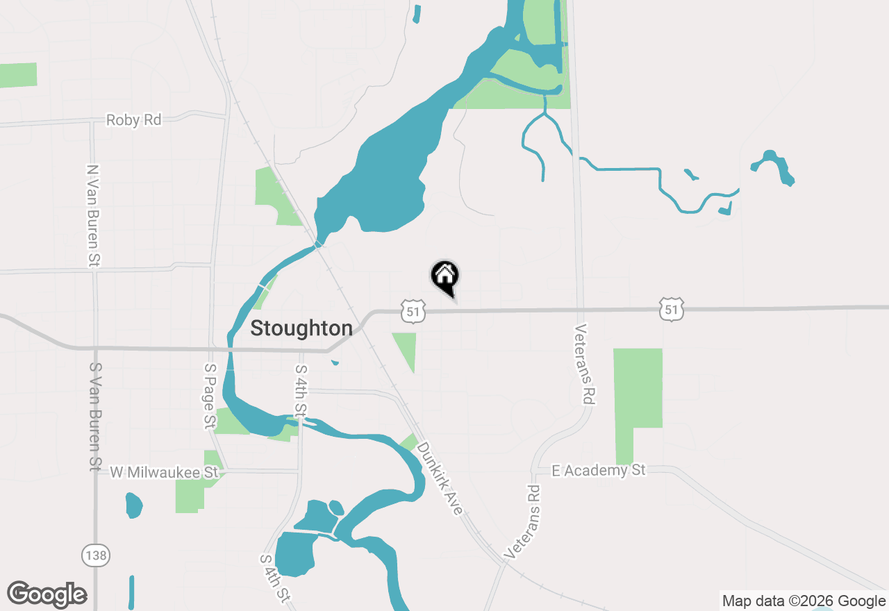 Map of 1004 E Main Street, Stoughton, WI 53589