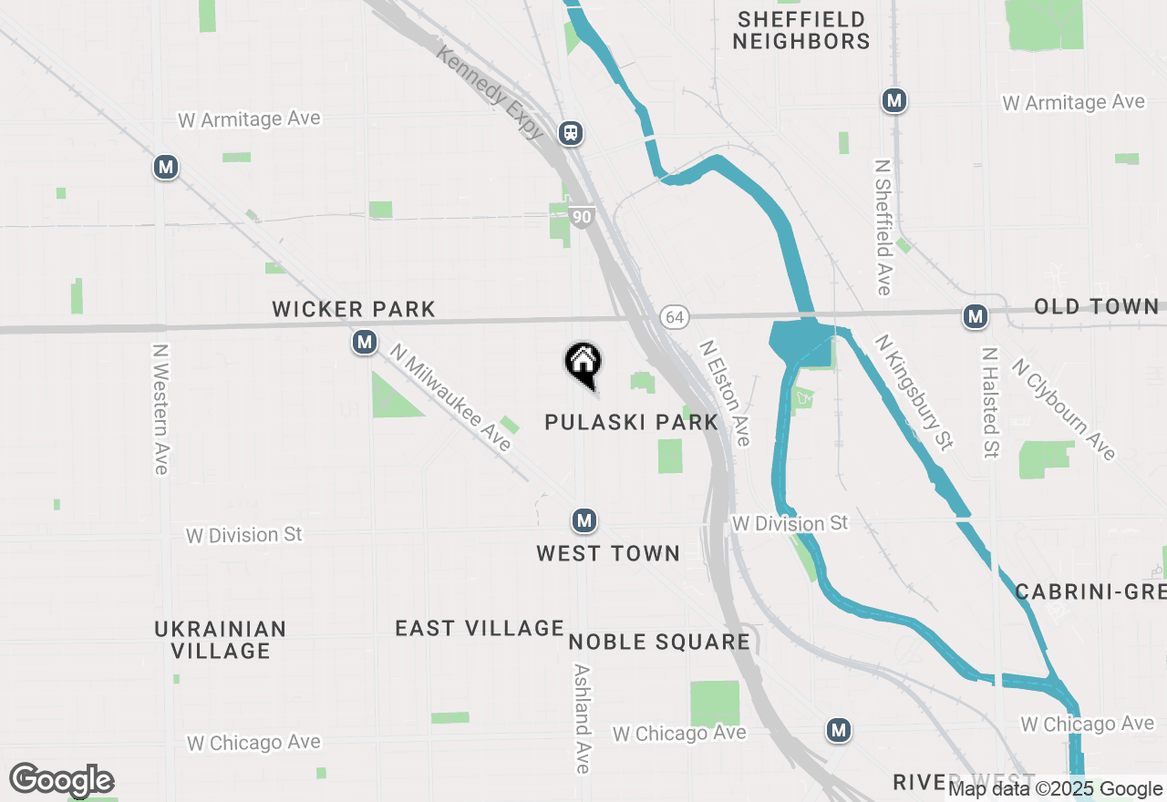 Map of 1423 N Ashland Avenue #301, Chicago, IL 60622