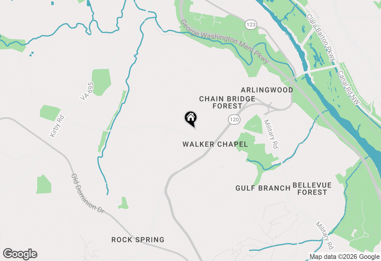 Map of 4000 N Upland Street, Arlington, VA 22207
