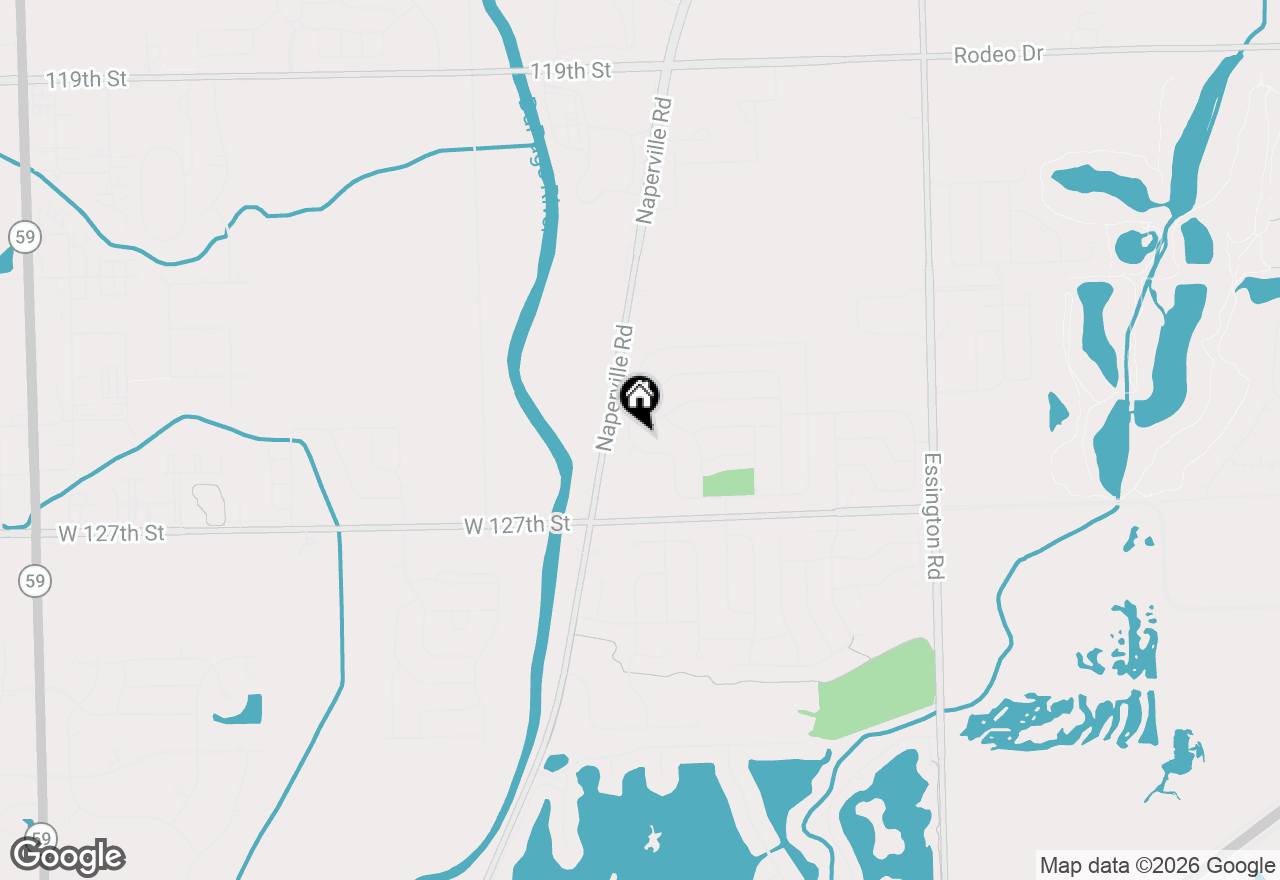 Map of 2380 River Hills Lane, Bolingbrook, IL 60490