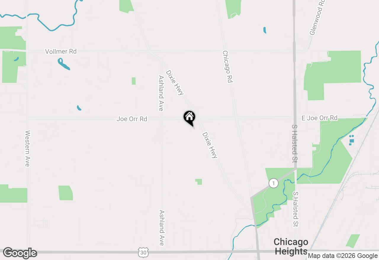 Map of 630 De Angelis Court, Chicago Heights, IL 60411
