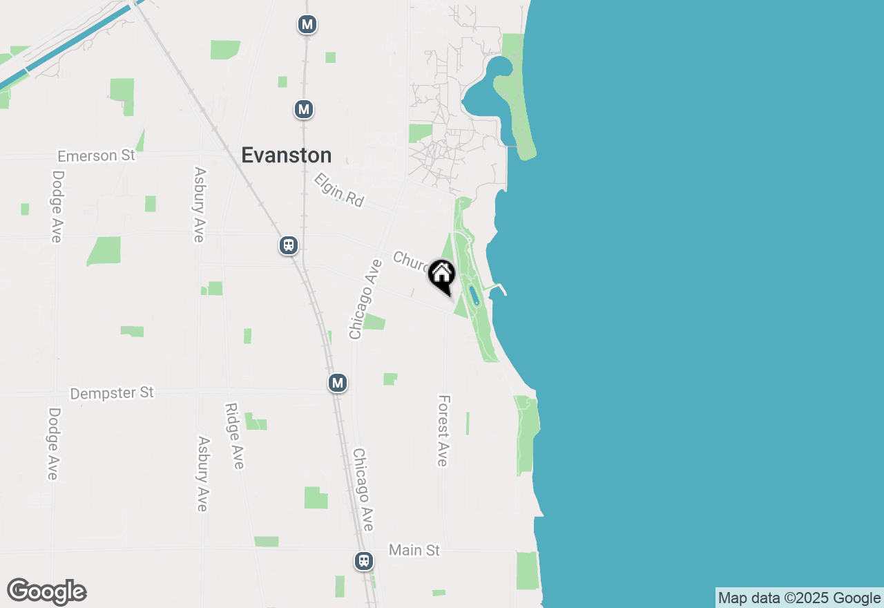 Map of 315 Davis Street, Evanston, IL 60201