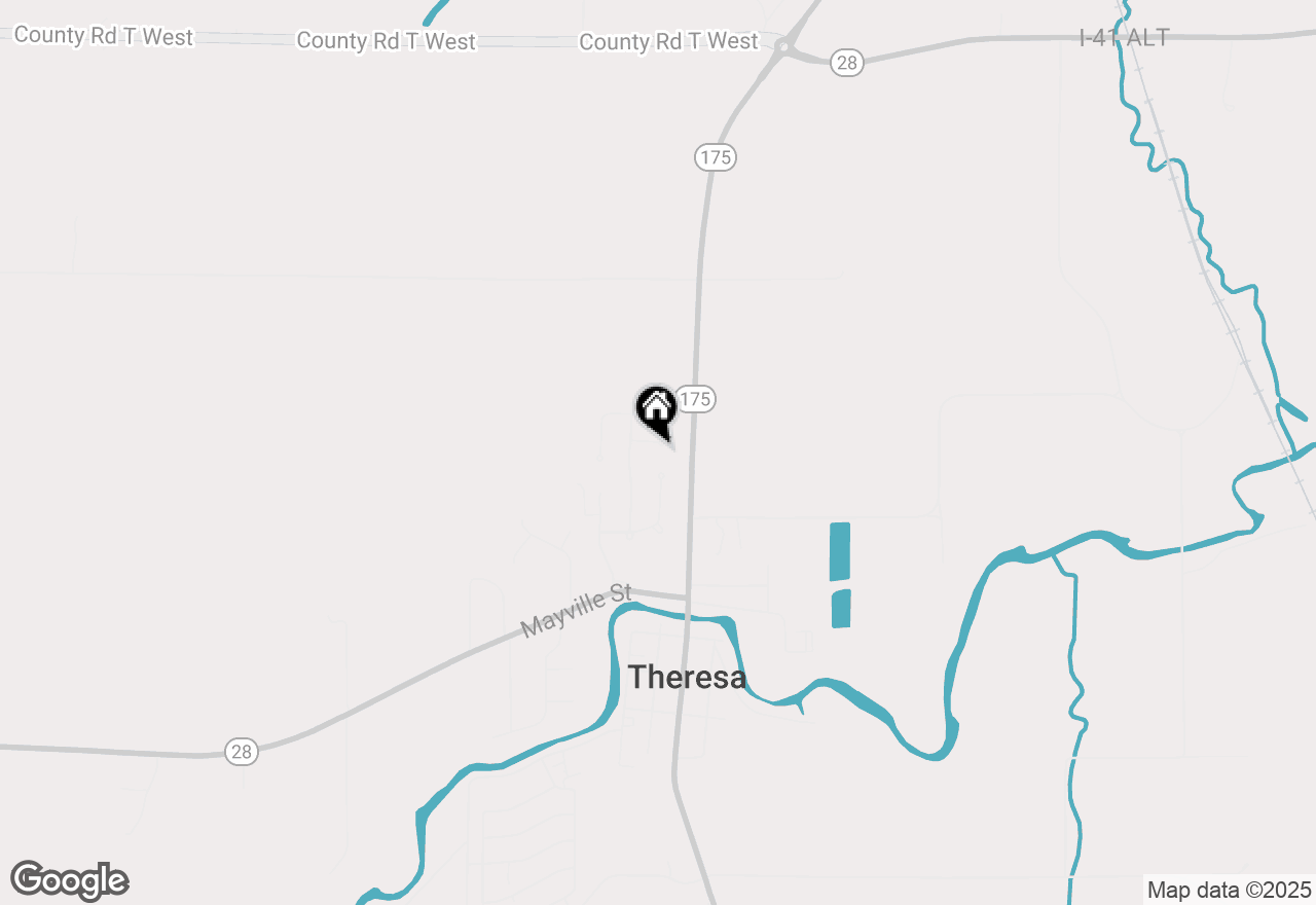 Map of 105 Chestnut Ct, Theresa, WI 53091