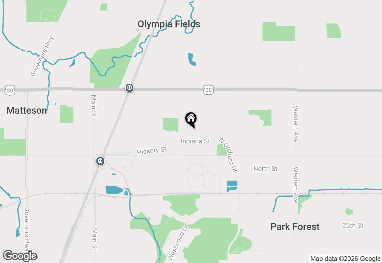 Map of 314 Sheridan Street, Park Forest, IL 60466